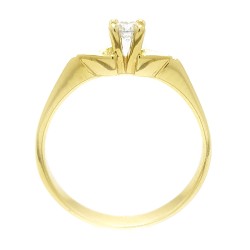 Złoty pierścionek z cyrkonią  PKZ54